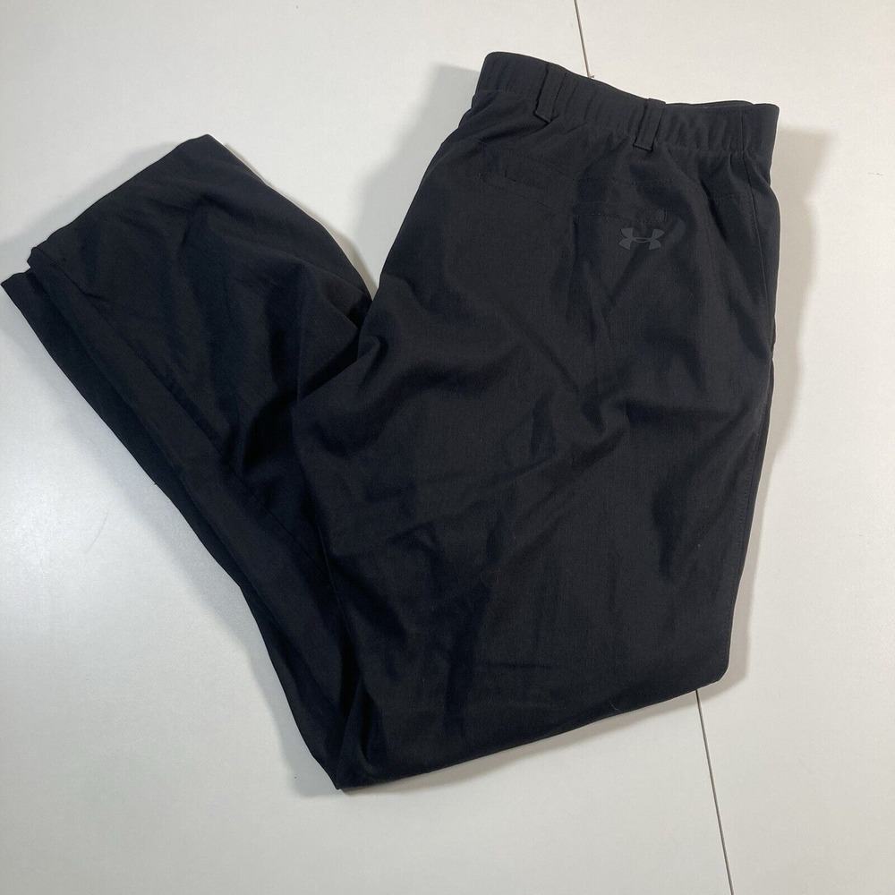 Under Armour Showdown Pants 38x31 Black Performance Lightweight Golf (Tag 40x32)